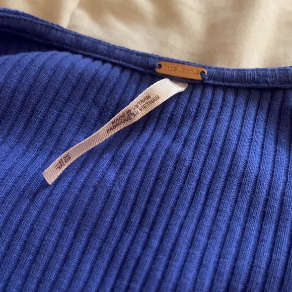 NWOT free people blue long sleeve - Picture 3 of 3